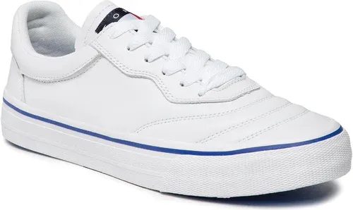 Tenisky Tommy Jeans - Leather Soccer Vulc EM0EM01026 White YBR