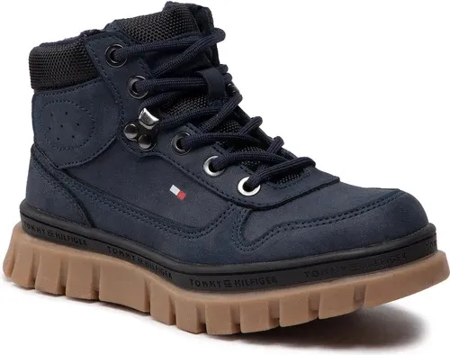 Šnurovacia obuv Tommy Hilfiger - Lace-up Bootie T3B5-32517-1441 M Blue 800
