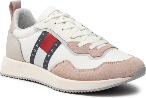 Sneakersy TOMMY JEANS - Track Cleat Wmn EN0EN01850 Bakanced Beige AE9