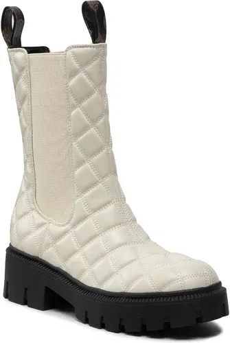 Kotníková obuv s elastickým prvkom GUESS - Serlen FL7SRL LEA10 WHITE