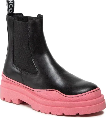 Členková obuv s elastickým prvkom Bianco - 11300006 Black/Pink