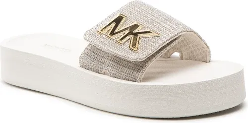 Šľapky MICHAEL MICHAEL KORS - Mk Pflatform Slide 40S1MKFA1D Champagne