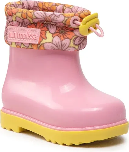 Gumáky Melissa - Mini Melissa Rain Boot III Bb 33615 Pink/Yellow AB198
