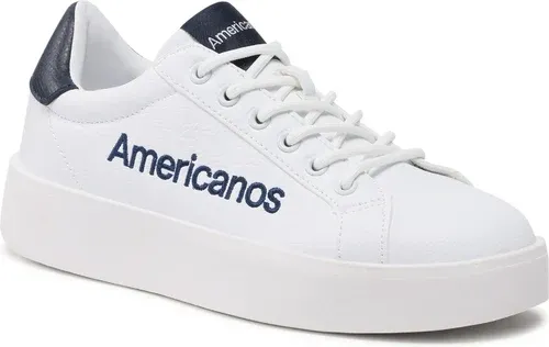 Sneakersy AMERICANOS - WPRS-20210506 White Sneakersy AMERICANOS - WPRS-20210506 White