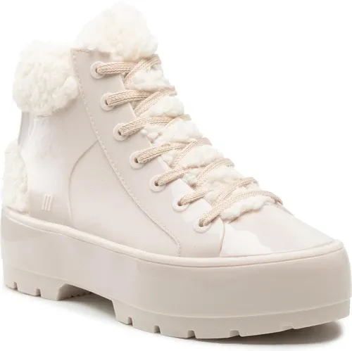 Členkové čižmy MELISSA - Melissa Fluffy Sneaker Ad 33318 Beige/White