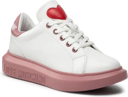 Sneakersy LOVE MOSCHINO - JA15044G1FIA110D Bianso/Rosa