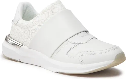 Sneakersy CALVIN KLEIN - Flexi Run Slip On- Mono Mix HW0HW01061 White Mono Mix 0K5