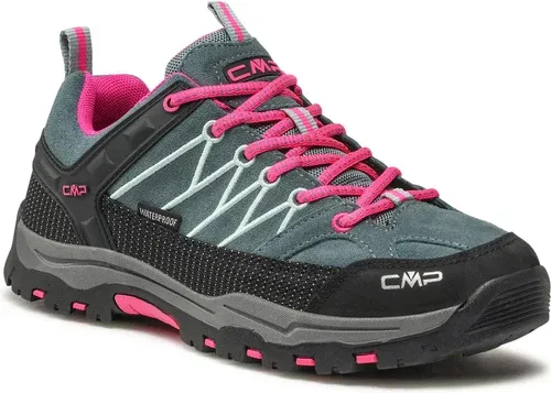 Trekingová obuv CMP - Kids Rigel Low Trekking Shoes Wp 3Q13244J Mineral Green/Purple Fluo 14EM