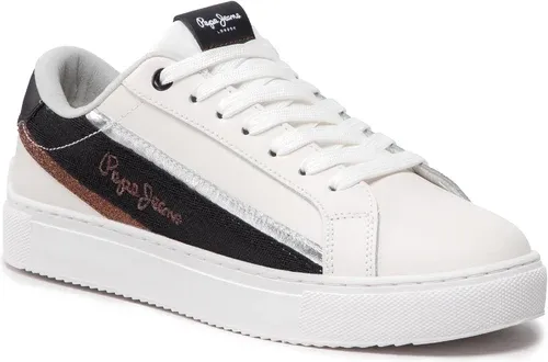 Sneakersy PEPE JEANS - Adams Brand PLS31402 White 800