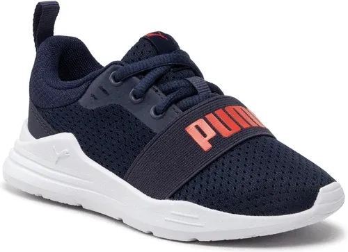 Sneakersy PUMA - Wired Run Ps 374216 21 Peacoat/Puma Red