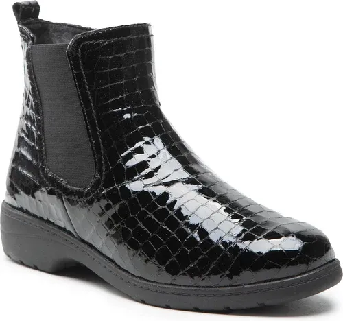 Členková obuv Caprice - 9-25355-29 Black Croco Pa 065