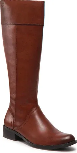 Čižmy vo vojenskom štýle Caprice - 9-25511-29 Cognac Nappa 303