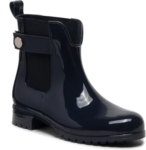 Gumáky Tommy Hilfiger - Ankle Rainboot With Metal Detail FW0FW06777 Desert Sky DW5