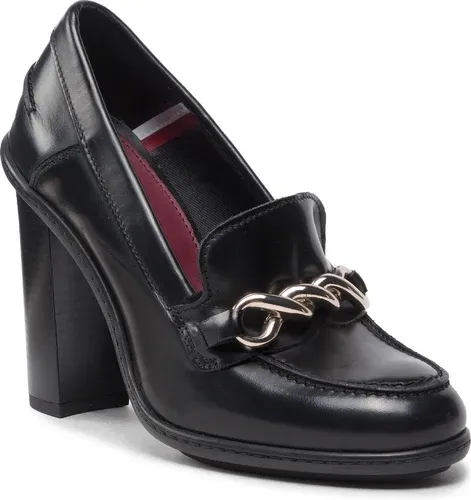 Poltopánky Tommy Hilfiger - Twist High Heel Loafer FW0FW06692 Black BDS