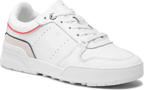 Sneakersy Tommy Hilfiger - Low Cut Basket Sneaker FW0FW06524 White YBR