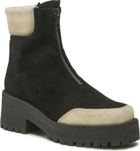 Členkové čižmy VERO MODA - Vmelly Leather Boot 10274886 black