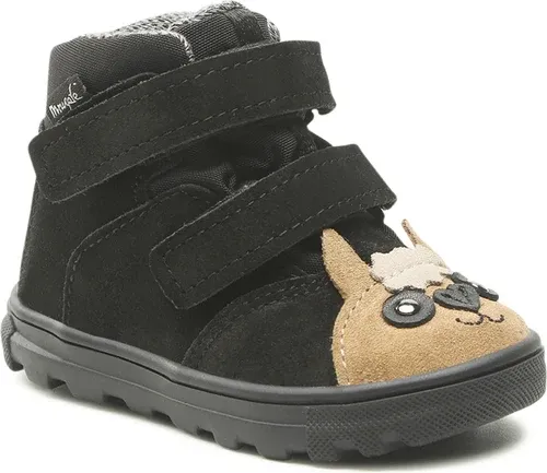 Šnurovacia obuv Mrugała - Andy 6180/2-93 Alpaca Black