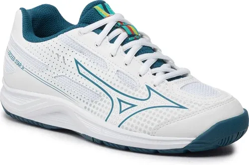 Topánky Mizuno - Exceed Star Jr. Ac 61GA225530 White/Maroccan Blue/Turqoise