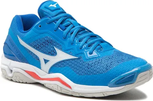 Topánky MIZUNO - Wave Stealth V X1GA180024 French Blue/White/Ignition Red