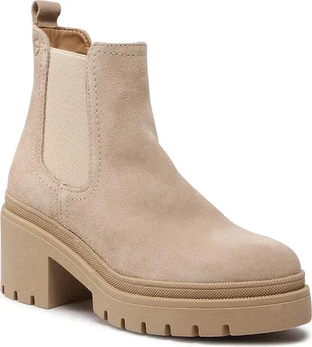 Členková obuv Tamaris - 1-25459-29 Cream Suede 425