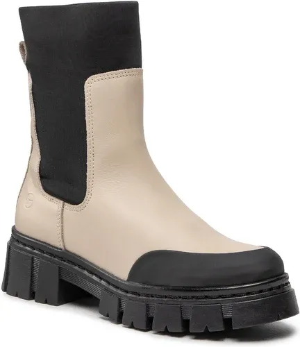 Členková obuv s elastickým prvkom Tamaris - 1-25930-29 Ivory Comb 439