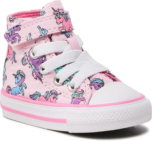 Plátenky Converse - Ctas 1V Hi A01006C Pink Foam/Pink/University Blue