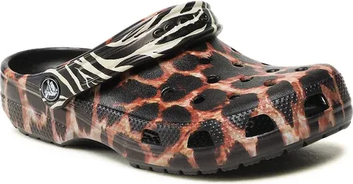 Šľapky Crocs - Classic Animal Remix 207840 Noir/Multi Animal