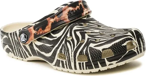 Šľapky CROCS - Classic Animal Remix 207840 Bone/Multi Animal