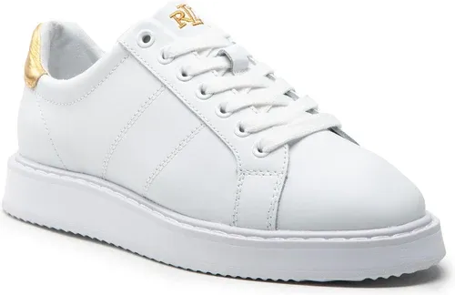 Sneakersy Lauren Ralph Lauren - Angeline 802875886002 White/Gold