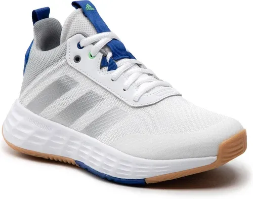 Topánky adidas - Ownthegame 2.0 K GW1553 Cloud White/Silver Metallic/Royal Blue