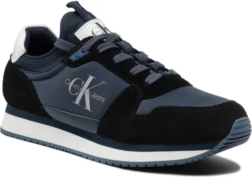 Sneakersy Calvin Klein Jeans - Runner Sock Laceup Ny-Lth YM0YM00553 Ocean Teal DA0