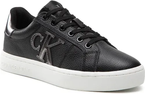 Sneakersy Calvin Klein Jeans - Classic Cupsole Laceup Low YW0YW00775 Black/Silver 0GP