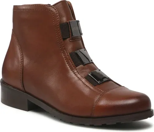 Členková obuv Eksbut - 65-3558-R73 Hnedá