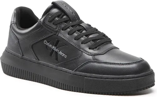 Sneakersy Calvin Klein Jeans - Chunky Cupsole Laceup Lth Mono YM0YM00550 Triple Black BDS