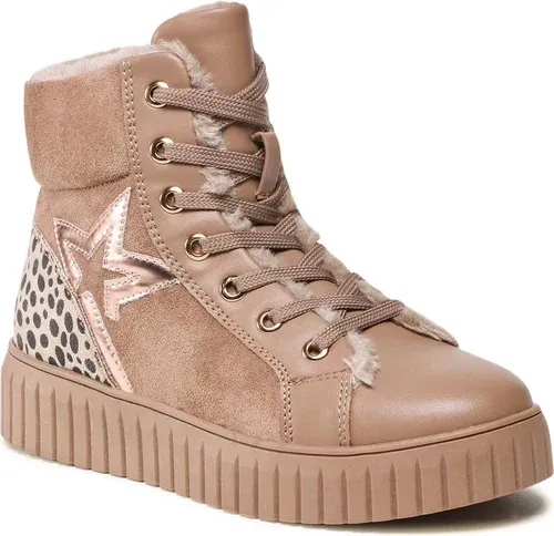 Šnurovacia obuv DeeZee - CS5909-02 Lt Brown