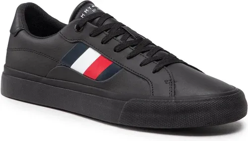 Tenisky TOMMY HILFIGER - Core Stripes Vulc Leather FM0FM04140 Black BDS
