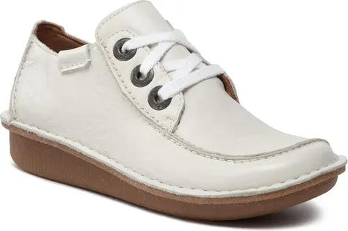 Poltopánky Clarks - Funny Dream 261654444 White Leather
