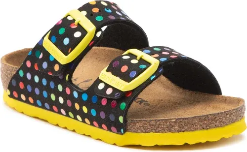 Šľapky BIRKENSTOCK - Arizona Rivet Logo Kids 1023399 Digital Dots Black