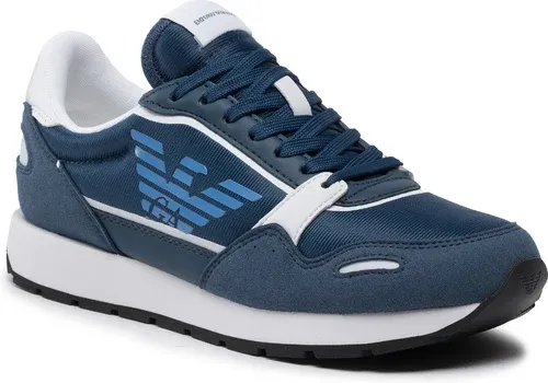 Sneakersy Emporio Armani - X3X058 XN313 S124 Blue/Op. White/Blu