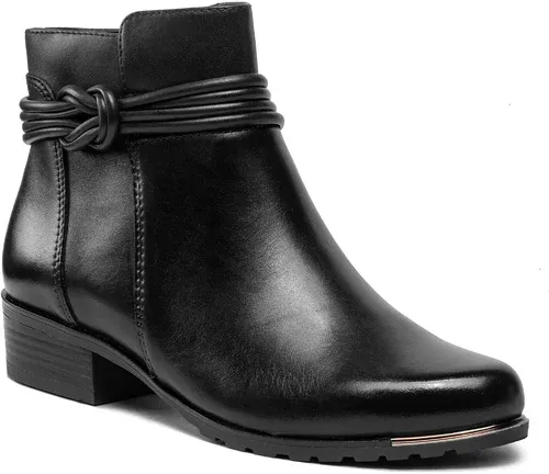 Členkové čižmy CAPRICE - 9-25307-29 Black Nappa 022