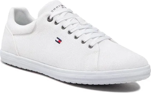 Tenisky Tommy Hilfiger - Iconic Vulc Mesh Logo FM0FM04034 White YBR