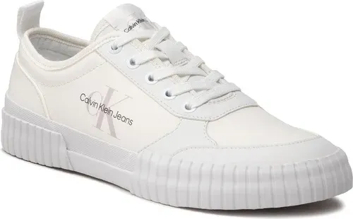 Sneakersy CALVIN KLEIN JEANS - Skater Vulcanized Laceup Rcotton YM0YM00414 Bright White YAF