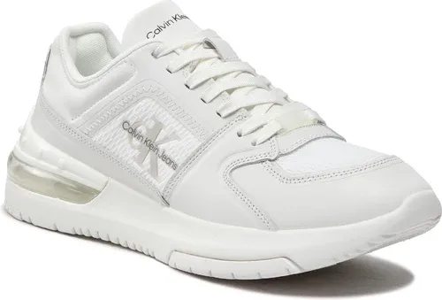Sneakersy Calvin Klein Jeans - Sporty Runner Comfair Laceup Lth YM0YM00421 Bright White YAF