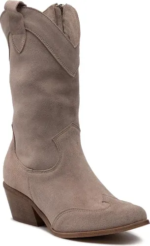 Čižmy Roberto - 3198 Ciemny Beż Welur