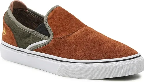 Tenisky Emerica - Wino G6 Slip-On 6101000111 Brown/Green