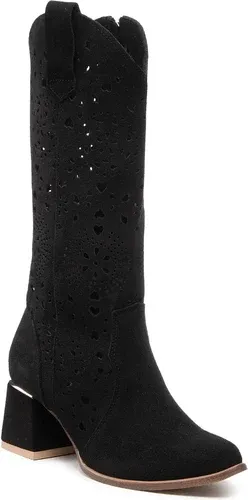 Čižmy Roberto - 3171 Czarny Welur