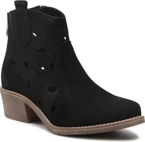 Členková obuv Roberto - 3170/2 Czarny Welur