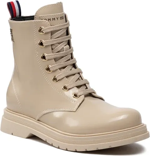 Outdoorová obuv TOMMY HILFIGER - Lace-Up Bootie T4A5-32411-1453500 M Beige 500