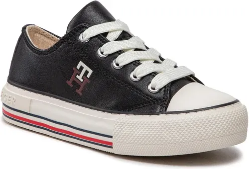 Plátenky Tommy Hilfiger - Low Cut Lace-Up Sneaker T3A9-32287-1355 m Black 999