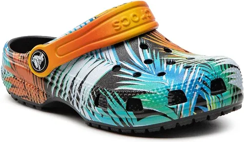 Šľapky Crocs - Classic Pool Party Clog K 207826 Black/Multi